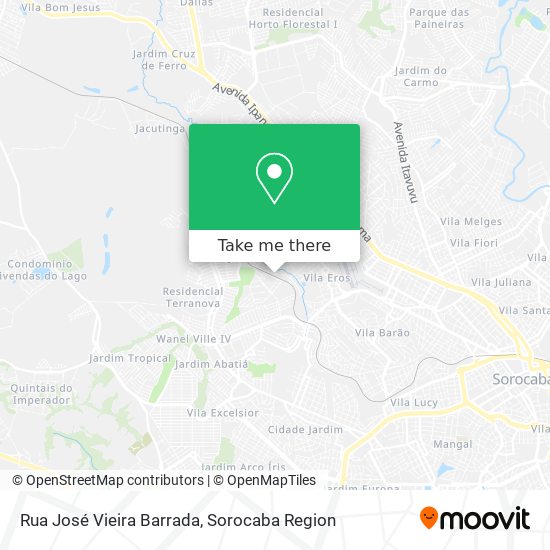 Rua José Vieira Barrada map