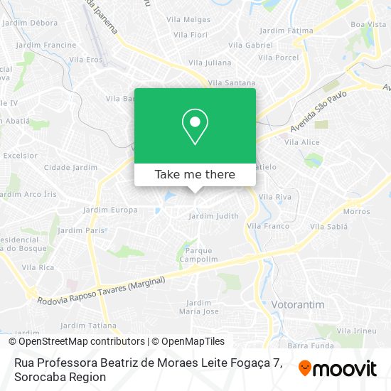 Rua Professora Beatriz de Moraes Leite Fogaça 7 map