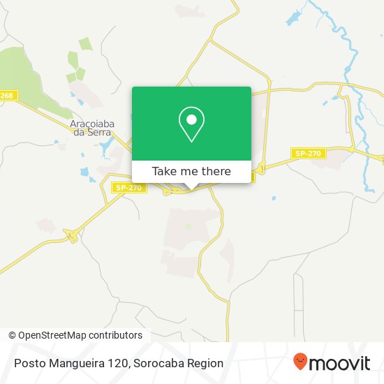 Posto Mangueira 120 map