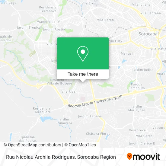 Rua Nicolau Archila Rodrigues map