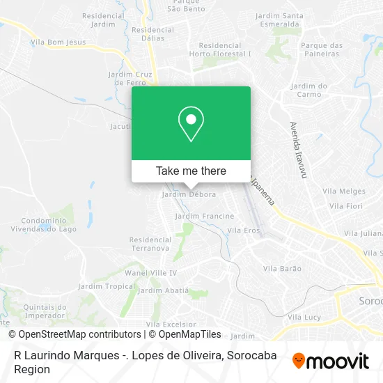 R Laurindo Marques -. Lopes de Oliveira map
