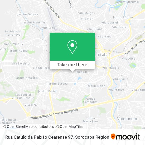 Mapa Rua Catulo da Paixão Cearense 97