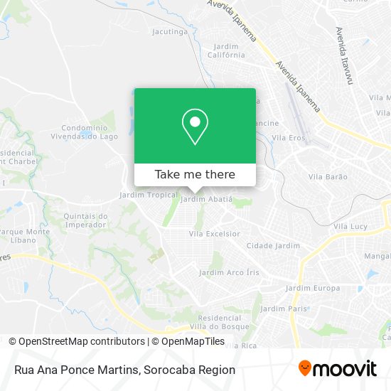 Rua Ana Ponce Martins map