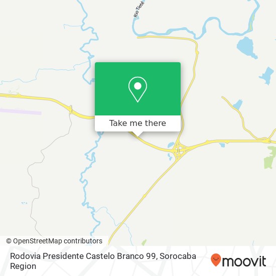 Rodovia Presidente Castelo Branco 99 map