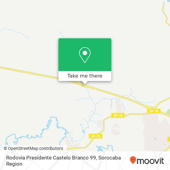 Rodovia Presidente Castelo Branco 99 map