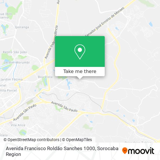 Mapa Avenida Francisco Roldão Sanches 1000