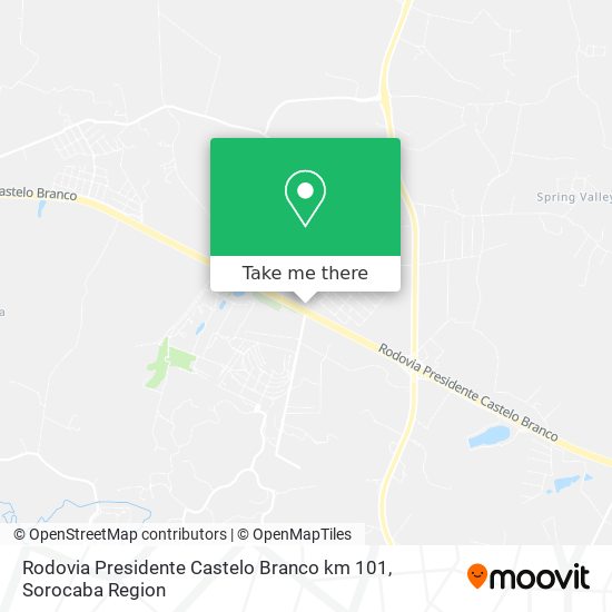 Rodovia Presidente Castelo Branco km 101 map