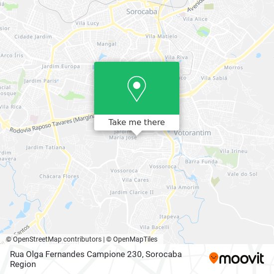Mapa Rua Olga Fernandes Campione 230