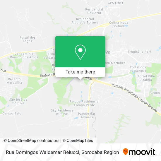Rua Domingos Waldemar Belucci map