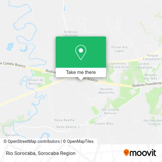 Rio Sorocaba map