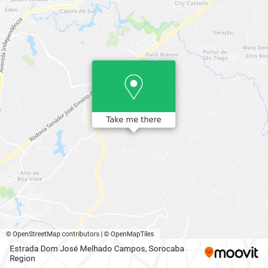 Estrada Dom José Melhado Campos map