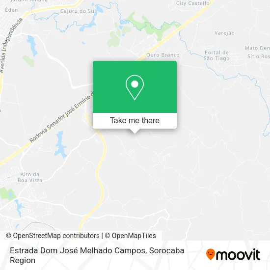 Estrada Dom José Melhado Campos map
