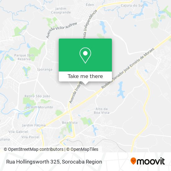 Rua Hollingsworth 325 map