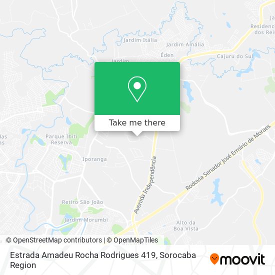 Mapa Estrada Amadeu Rocha Rodrigues 419