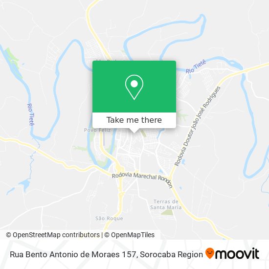 Rua Bento Antonio de Moraes 157 map