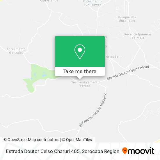 Mapa Estrada Doutor Celso Charuri 405
