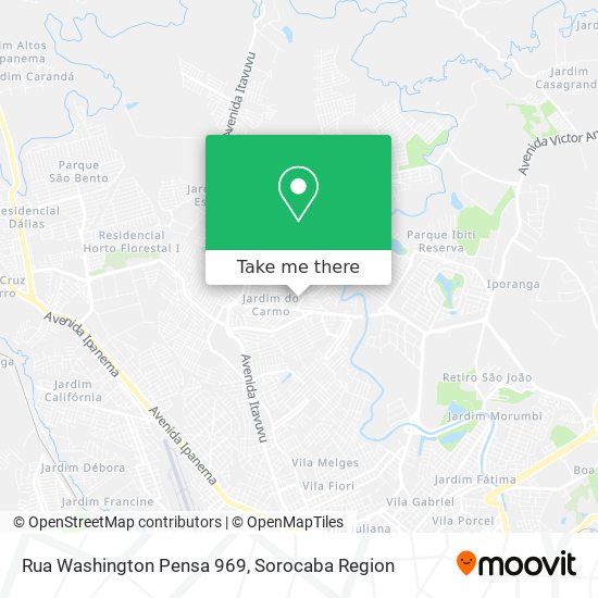 Mapa Rua Washington Pensa 969