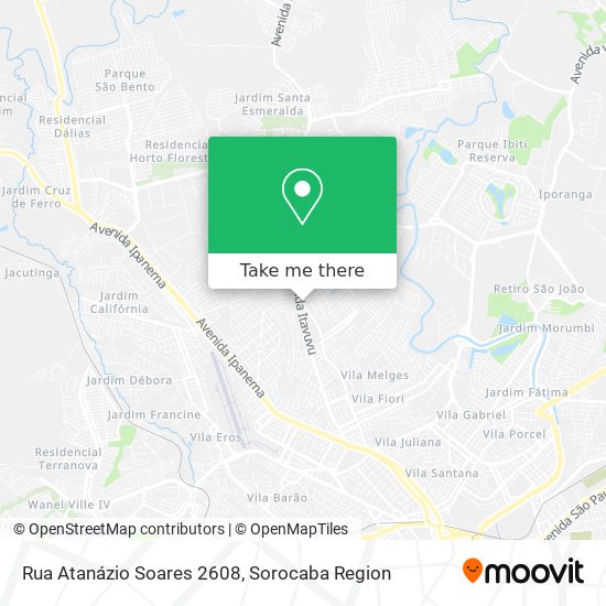 Rua Atanázio Soares 2608 map