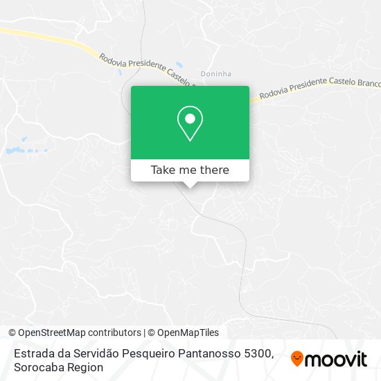 Estrada da Servidão Pesqueiro Pantanosso 5300 map