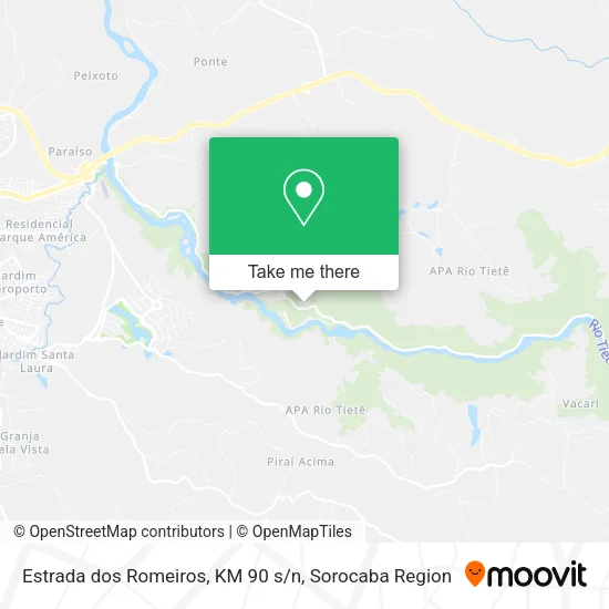 Estrada dos Romeiros, KM 90 s / n map