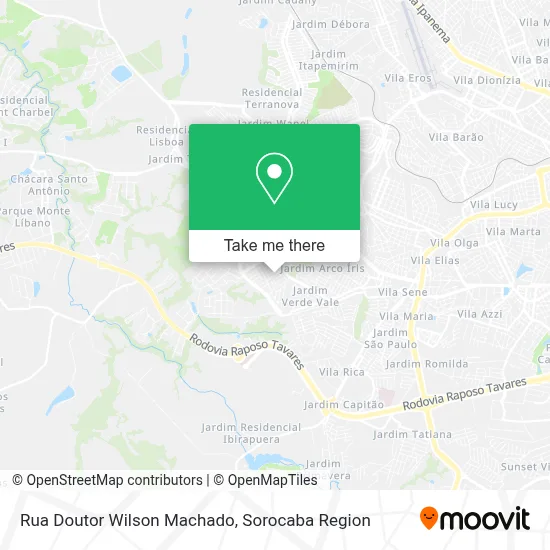 Rua Doutor Wilson Machado map