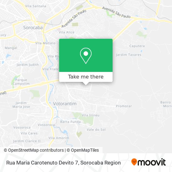 Mapa Rua Maria Carotenuto Devito 7