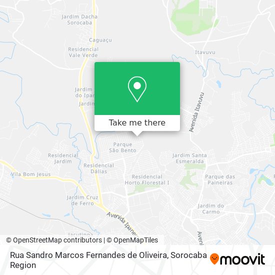 Mapa Rua Sandro Marcos Fernandes de Oliveira