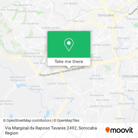 Via Marginal da Raposo Tavares 2492 map