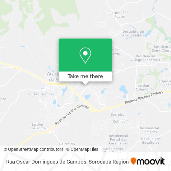 Mapa Rua Oscar Domingues de Campos