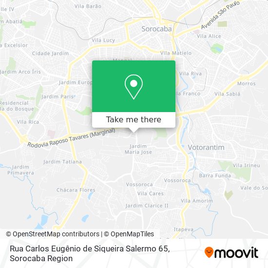 Rua Carlos Eugênio de Siqueira Salermo 65 map