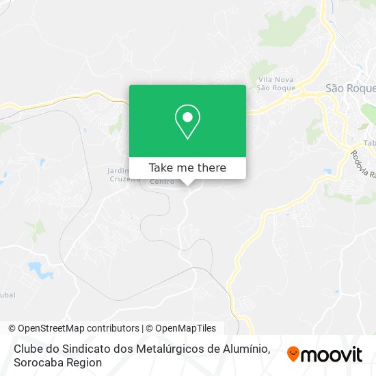 Clube do Sindicato dos Metalúrgicos de Alumínio map