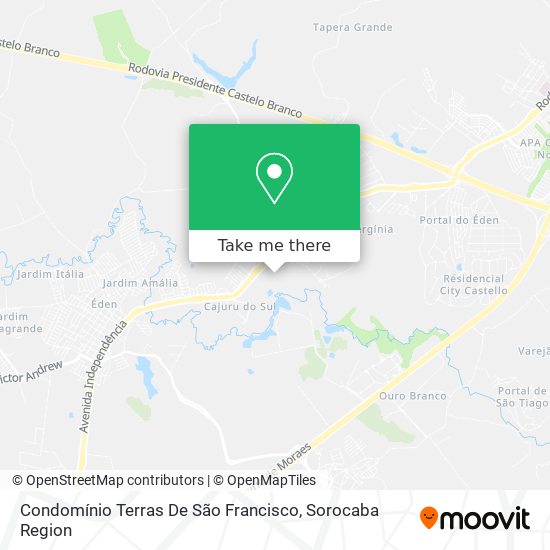 Condomínio Terras De São Francisco map