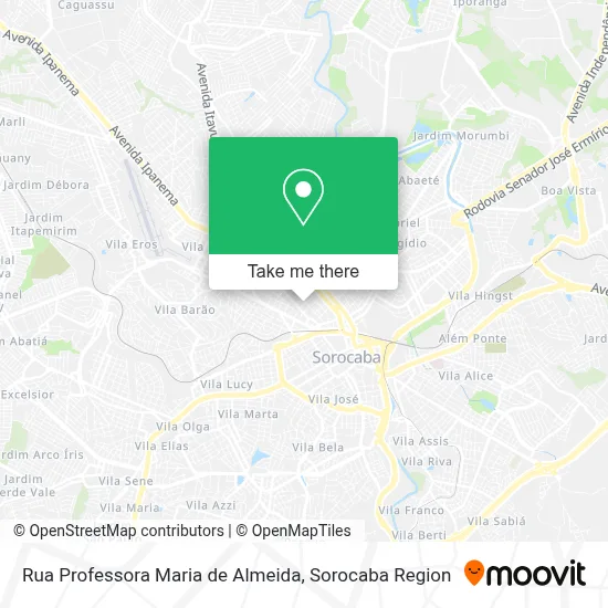 Rua Professora Maria de Almeida map