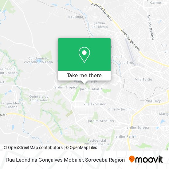 Rua Leondina Gonçalves Mobaier map