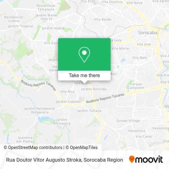 Rua Doutor Vítor Augusto Stroka map
