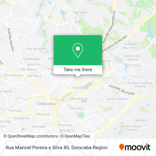 Rua Manoel Pereira e Silva 80 map