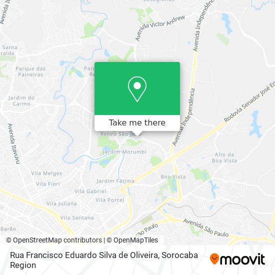 Rua Francisco Eduardo Silva de Oliveira map
