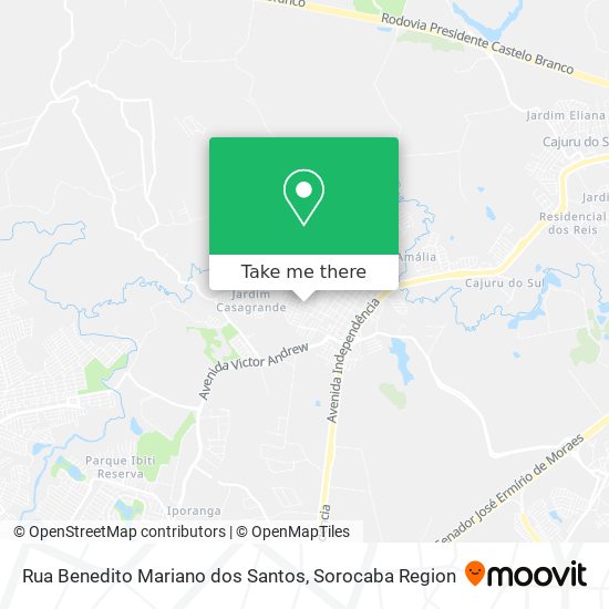 Rua Benedito Mariano dos Santos map