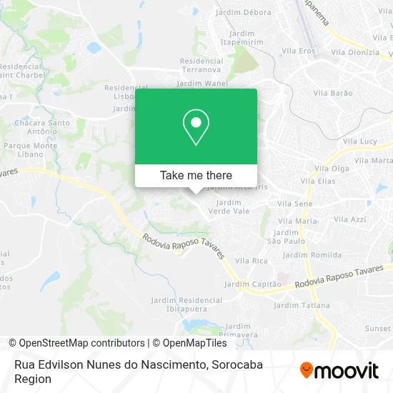 Rua Edvilson Nunes do Nascimento map