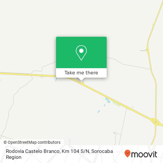 Mapa Rodovia Castelo Branco, Km 104 S / N