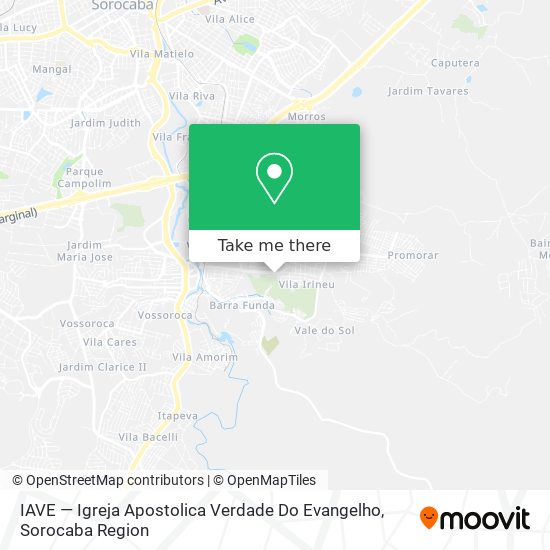 IAVE — Igreja Apostolica Verdade Do Evangelho map