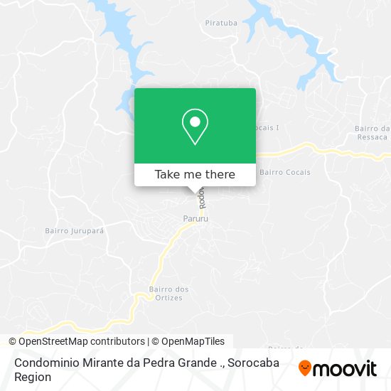 Mapa Condominio Mirante da Pedra Grande .
