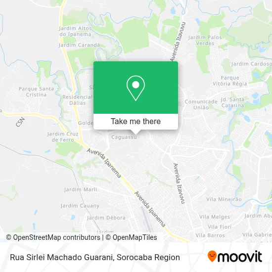 Rua Sirlei Machado Guarani map