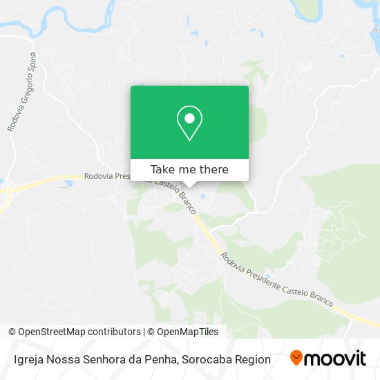 Mapa Igreja Nossa Senhora da Penha