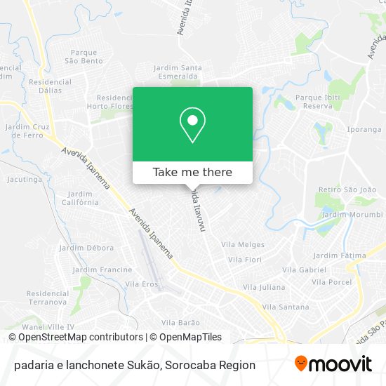 padaria e lanchonete Sukão map