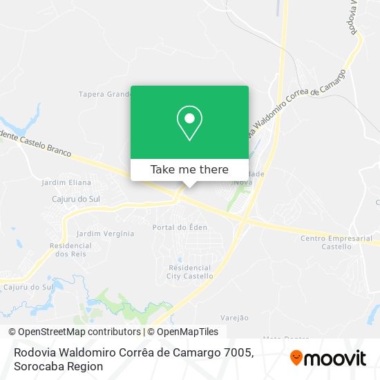 Rodovia Waldomiro Corrêa de Camargo 7005 map