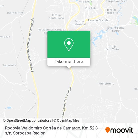 Rodovia Waldomiro Corrêa de Camargo, Km 52,8 s / n map