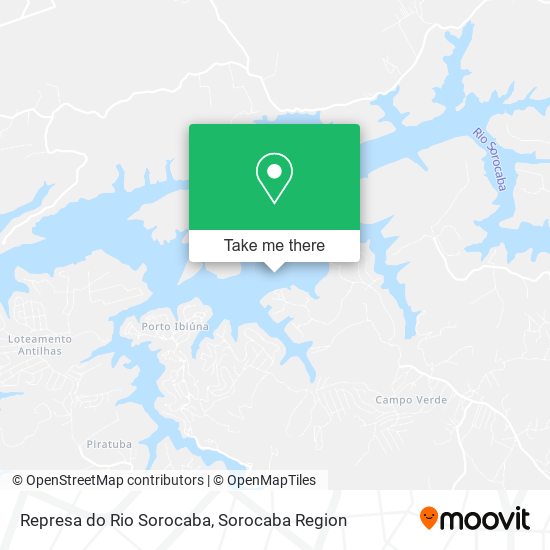 Represa do Rio Sorocaba map