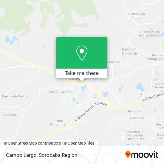 Campo Largo map