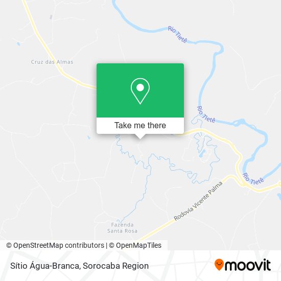 Sítio Água-Branca map